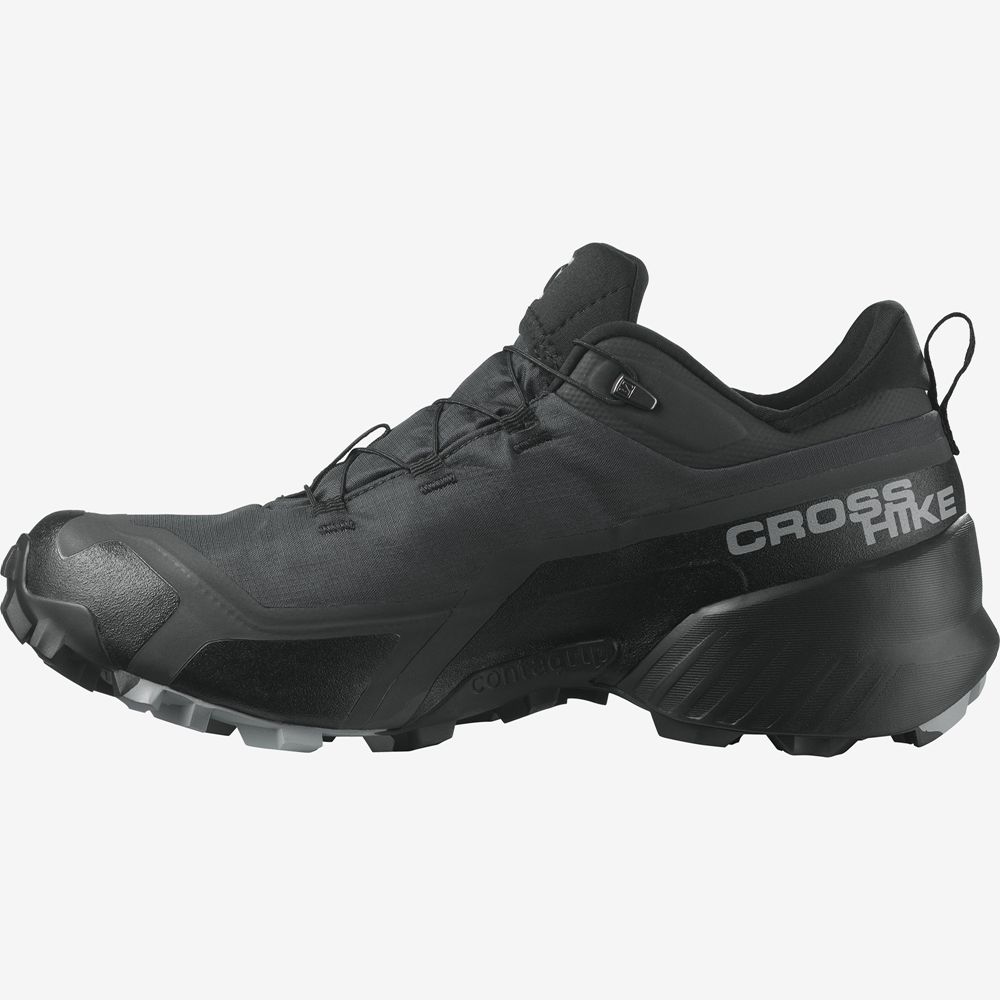 Zapatillas Trekking Salomon Hombre Negras - Salomon Argentina CROSS HIKE GORE-TEX,170358-YTP